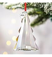 H&D HYALINE & DORA 2026 Crystal Christmas Tree Hanging Ornament, Clear Crystal Christmas Tree Orn...