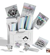 Memoking T02 Sticker Paper Holographic Silver Compatible with T02/M02/Q02E/T02 Pro/D20/D21 Print ...