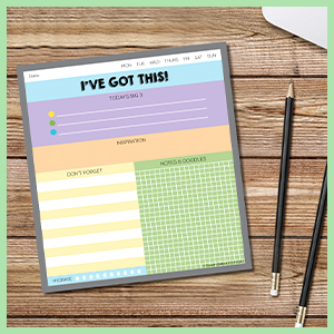 STAY ORGANIZED FROM ANYWHERE. I've Got this notepad