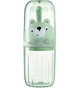 VIVIANYO HD Cute Portable Toothbrush Holder Plastic Toothbrush Travel Case for Kids with Detachab...