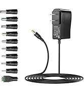 Basicvolt 24V 1A Power Charger 24W Power Supply Adapter 100V-240V AC to DC 24 Volt 1 Amp Replacem...