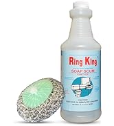 Brand| 32 oz Ring King Soap Scum Remover For Shower with 304 Stainless-Steel Scrubbing Pad...