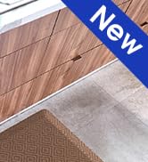 Ophanie Anti Fatigue Cushioned Mat, 9/10 inch Thick, Kitchen mats for Floor, Kitchen Rugs, Waterp...
