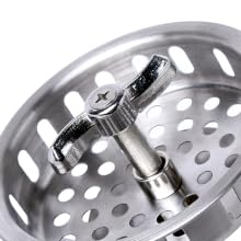 18/8 stainless steel twist lock drain basket strainer