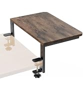 ART-GIFTREE Desk Extender, 15-inch Clamp-On Desk Shelf, Height-Adjustable Desktop Shelf Organizer...