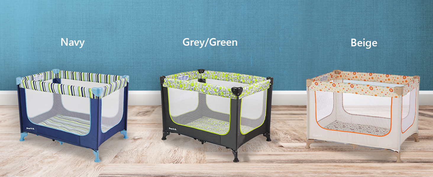 portable playard,playpen for baby,dream on me portable playard,navy playard for boys,green playard