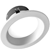 NICOR Lighting DLR4607120SWH Recessed Downlight, 4, White