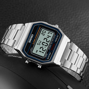 Men's Digital Watch Stainless Steel