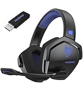 NUBWO Wireless Gaming Headset with Mic for Ps5 Ps4 PC, Zero Interference, 100-Hour Battery All-Da...