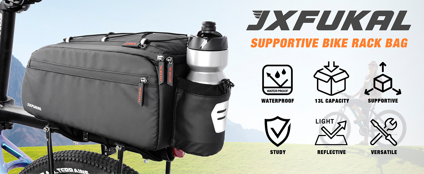 JXFUKAL bike rack bag