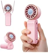 SWEETFULL Mini Portable Fan with Ice Cooling, Lightweight Handheld Pocket Turbo Fan Rechargeable,...