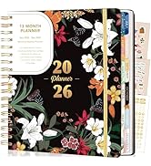 CAGIE 2026 Planner Weekly and Monthly from Dec 2025 to Dec 2026 Hardcover Spiral Bound Calendar Y...