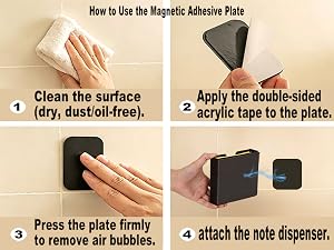 How to Use the Magnetic Adhesive Plate