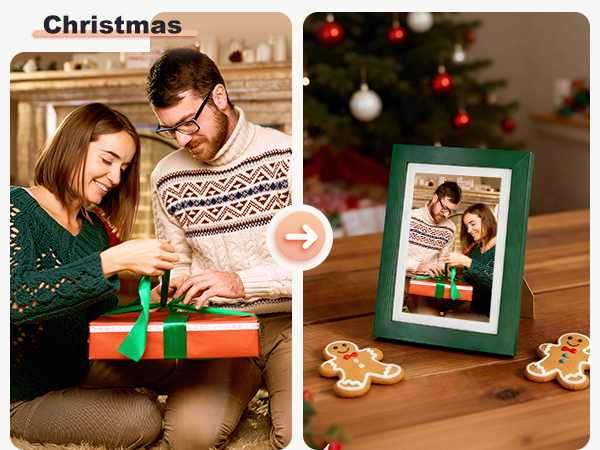 KINLINK Solid Wood Picture Frame is the best choice as a Christmas gift.