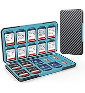 HEIYING Memory Card Case for SD Card and TF Card , Portable SD Card Holder SD SDHC SDXC TF Card S...