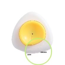 egg puncher with safety lock