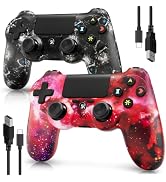 Controller for PS4, Wireless Controller 2 Pack for Sony PlayStation 4/Slim/Pro, Remote Control wi...