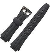 Hijiawee Resin Band for Casio AQ-163/AQ-160, Men Replacement Bracelet Wristband Strap for Casio A...