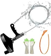 Drain Auger 25 Feet Plumbing Snake Pipe Snake Professional Drain Clog Remove Tool for Sewer, Come...