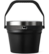 COKTIK 7L Vacuum Insulated Ice Bucket with Lid,Large capacity Stainless Steel Beverage Bucket for...