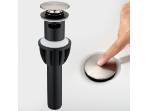 bathroom sink drain with overflow