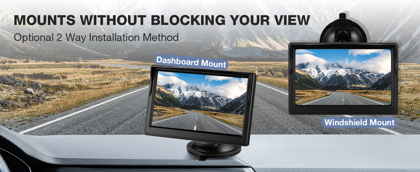 5 INCH TFT COLOR BACKUP CAMERA MONITOR ONLY