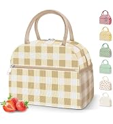 DALINDA Corduroy Lunch Bag Lunch Box for Women Men,Cute Insulated Lunch Bags,Water-Resistant Cute...