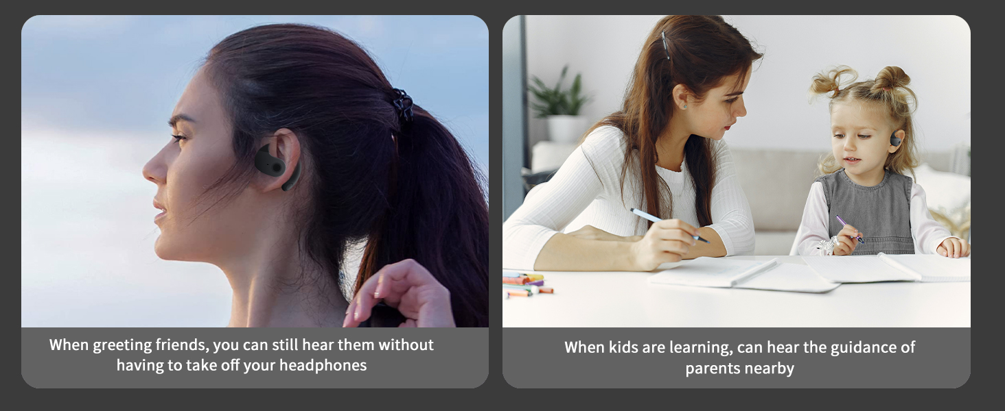 Hanging earphones, open audio, perceive the surrounding environment, smooth and stable call