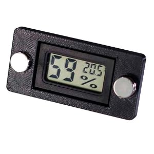 Magnetic Jumping Spider Enclosure Thermometer and Humidity Gauge Temperature and Humidity Monitor