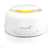 Everwood White Noise Machine with Night Light for Adults Sleeping, 30 High Fidelity Soothing Soun...