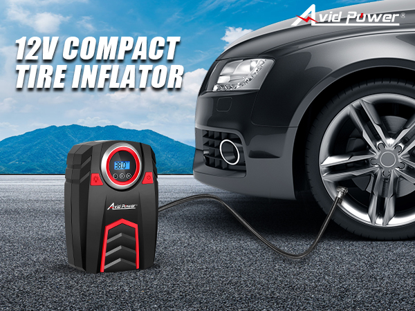 car tire inflator portable air compressor 12V