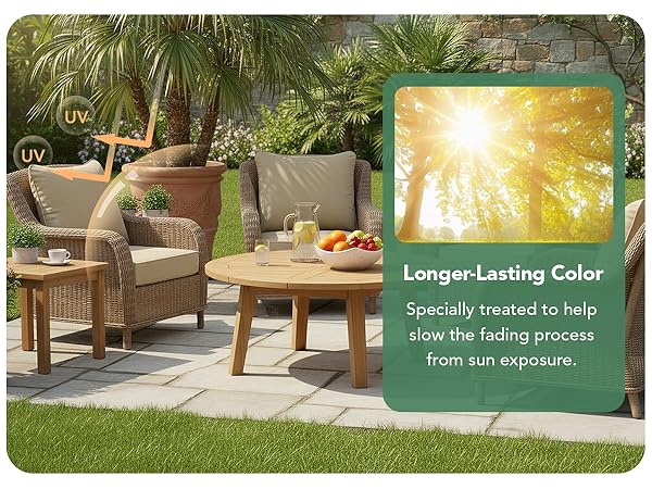 fade resistant patio outdoor cushions set