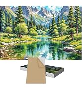 8 Pack Art Acoustic Panels, TEMGCUAM Self-Adhesive Sound Absorbing Wall Panels, 48"×32" Decorativ...