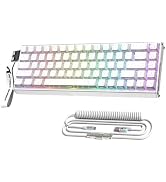 ATTACK SHARK X68 MAX HE 60% Wired Magnetic Switch Keyboard,Full Aluminum CNC,0.005mm RT Accuracy,...