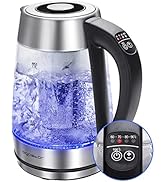 Aigostar Electric Kettle, Tea Kettle with Temperature Control and Tea Infuser, 1500W Hot Water Ke...