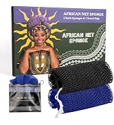 Bathway African Net Sponge Authentic with Handles (Set of 2), African Exfoliating Net Sponge, Exf...