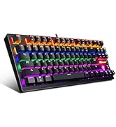 Mechanical Gaming Keyboard 87 Keys Small Compact Multicolour Backlit -Anivia MK1 Wired USB Gaming...