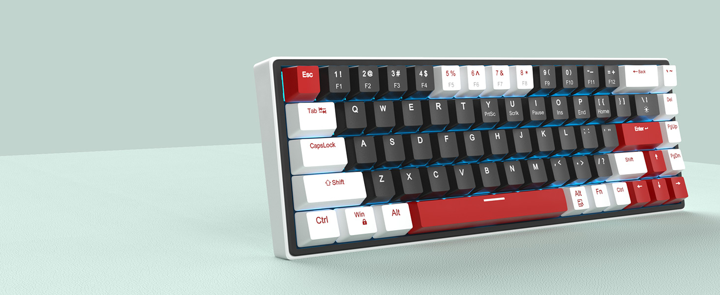 Charming Ice Blue LED Backlighting