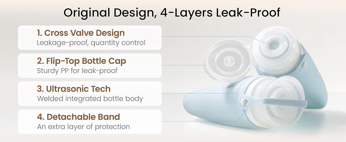 Original Design, 4-Layers Leak-Proof