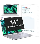 FILMEXT Magnetic Laptop privacy screen 14 inch for 16:10 Widedisplay, Removable Laptop Privacy Sc...