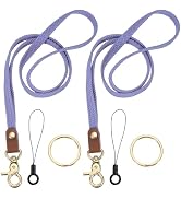 PATIKIL Stretchy Lanyards, Retractable Neck Lanyards with Lobster Clasp Elastic Long Keychain Hol...