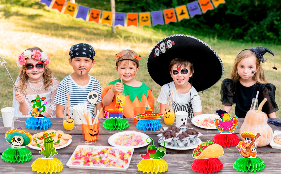 cinco de mayo festival honeycomb centerpieces