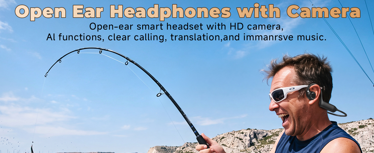 bone conduction headphones with camera