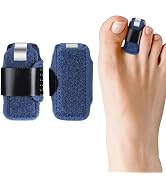 2Pcs Blue Small Toe Splints for Straightening Hammer Toe Corrector Toe Straightener Finger Suppor...