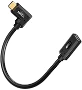 Duttek Short Thunderbolt Cable 1FT/30cm, 80Gbps 240W Charging & Dual 8K Video, Short USB C Right ...