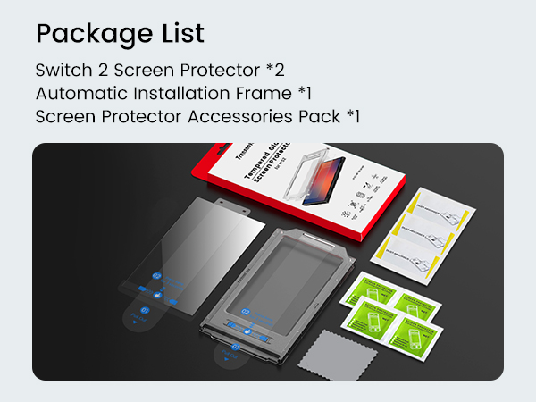nintendo switch screen protector auto alignment
