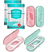 Holy Rose Dental Floss Picks,Portable Floss Case 4 Boxes with Floss Sticks,Bagged Refill Dental F...