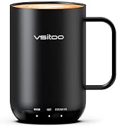 Vsitoo S3 Ultra 20oz Self Heating Coffee Mug with Auto-Sensing AI, Large Capacity Rechargeable Sm...