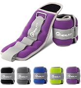 NEALFIT Ankle Weights for Men Women Kids, Leg Arm Wrist Weights with Adjustable Strap for Running...