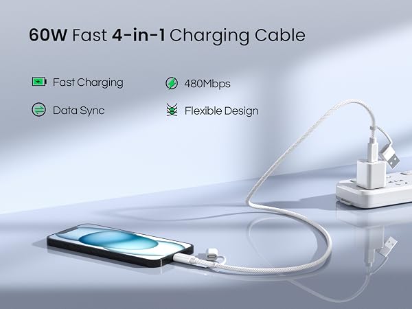 4 in 1 charging cable